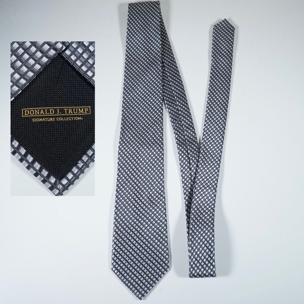 Donald J. Trump Collection Tie Silver
